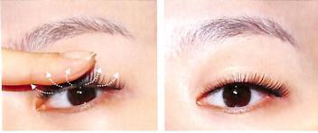 假睫毛粘贴方法之整只粘贴