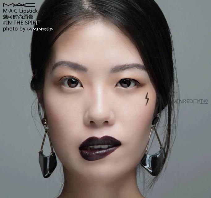 128支mac子弹头试色 mac子弹头口红色号图