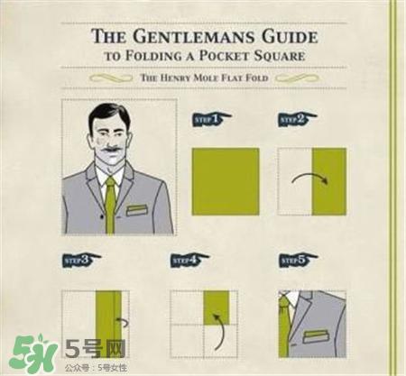 西装口袋放的那个叫什么?西装里的方巾怎么叠?