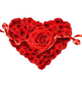 我会送你红色玫瑰，上面写满你的名字！