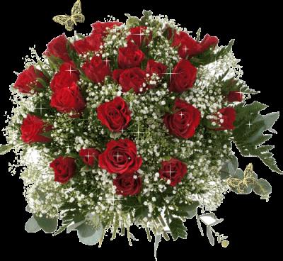 我会送你红色玫瑰，上面写满你的名字！