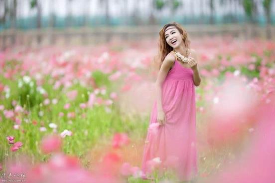 粉红色的回忆，我在回忆里等你！