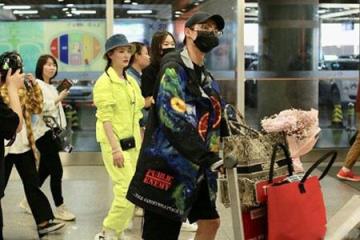 张铭恩接机徐璐，二人恋情坐实