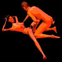 卡通男人示范性交姿势性交23式 性爱姿势动画版二十式GIF动态图