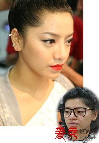 江映蓉素颜照片 江映蓉的生活照片对比图