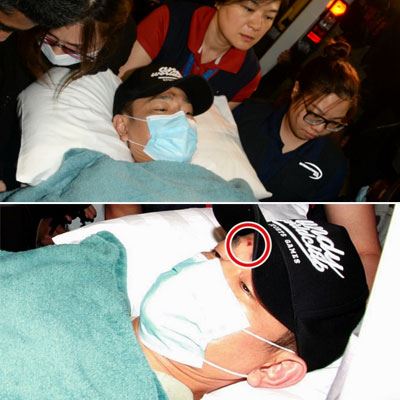 刘德华坠马受伤 返港就医照曝光老婆随行照顾