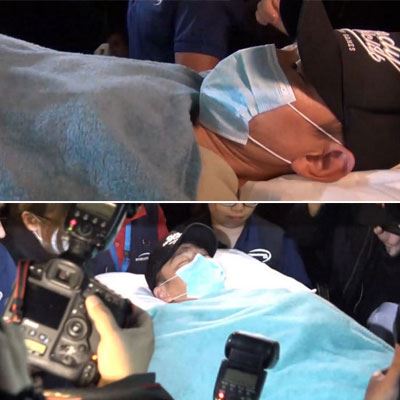 刘德华坠马受伤 返港就医照曝光老婆随行照顾