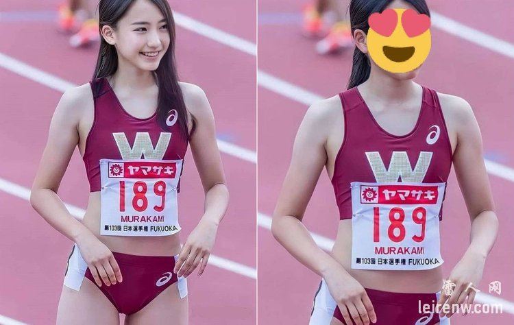 村上夏美(日本田径美少女)素颜照曝光,惊艳众人
