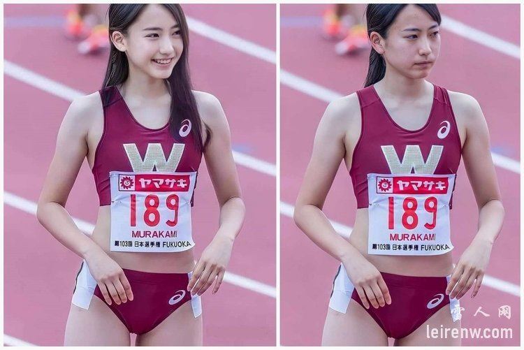 村上夏美(日本田径美少女)素颜照曝光,惊艳众人