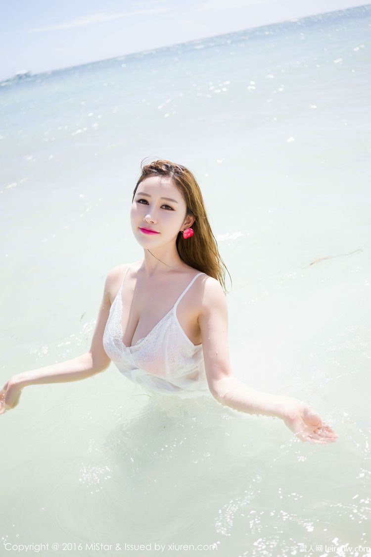 望月憧(望月あられ)海滩长裙 死库水