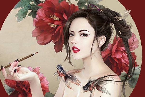 中国古风插画师排行榜：夏达第一，第三是阴阳师姑获鸟皮肤创作者