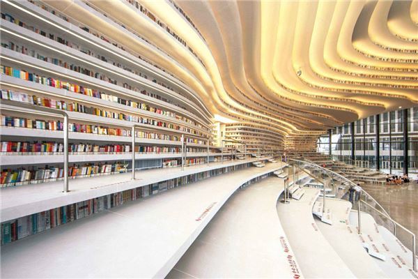 天津市地标建筑TOP10 民园体育场景色超美 天塔位于水中