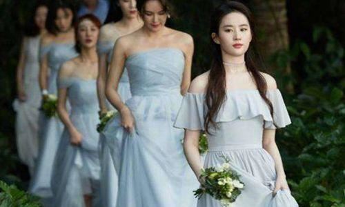 伴娘比新娘还漂亮怎么办?刘亦菲伴娘装太美啦