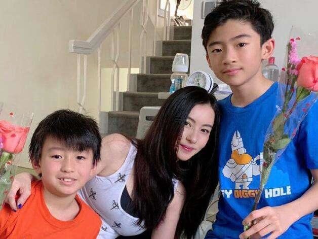 张柏芝三胎生父曝光?为三胎庆生,小儿子正面照曝光!