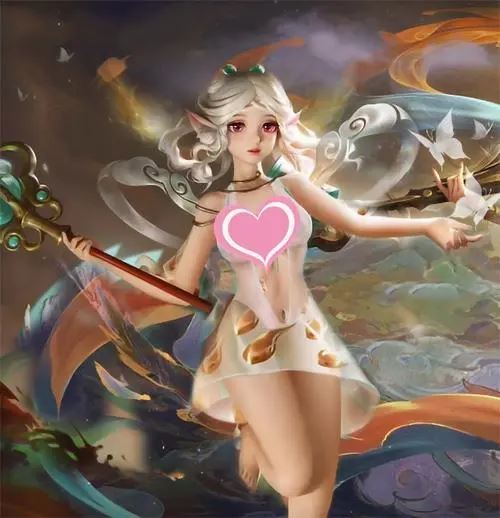 王者荣耀瑶去掉小内无爱心日哭,瑶遇见神鹿被云中君哭图片