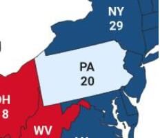 宾夕法尼亚州票数（图）