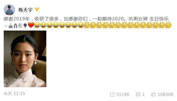 马天宇发文为巩俐庆生,马天宇个人资料及作品