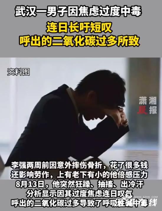 男子因焦虑过度碱中毒,究竟是怎么回事呢？