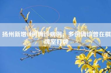 扬州新增10例确诊病例,多例确诊曾在棋牌室打牌