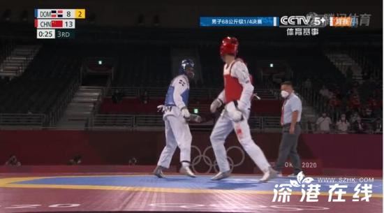 赵帅击败多米尼加选手晋级4强,有望获得个人第二枚金牌!