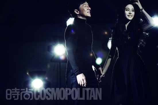 盘点成龙与范冰冰的十大亲密照（图）