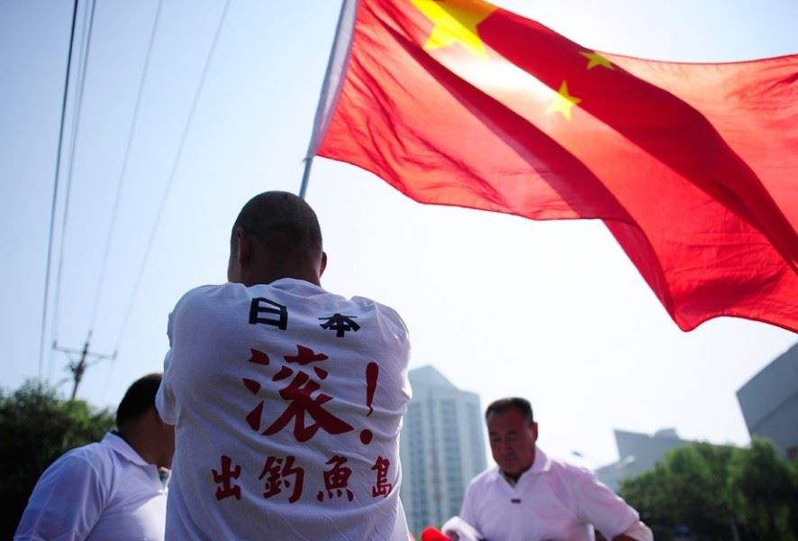 中国多地爆发反日示威游行