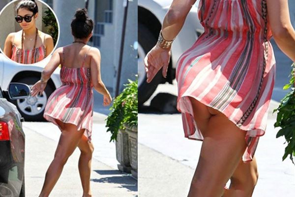 盘点娱乐圈女星不穿内裤上街露底裙下风光（图）