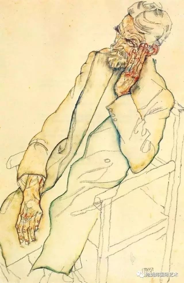 世界艺术绘画大师席勒作品赏析