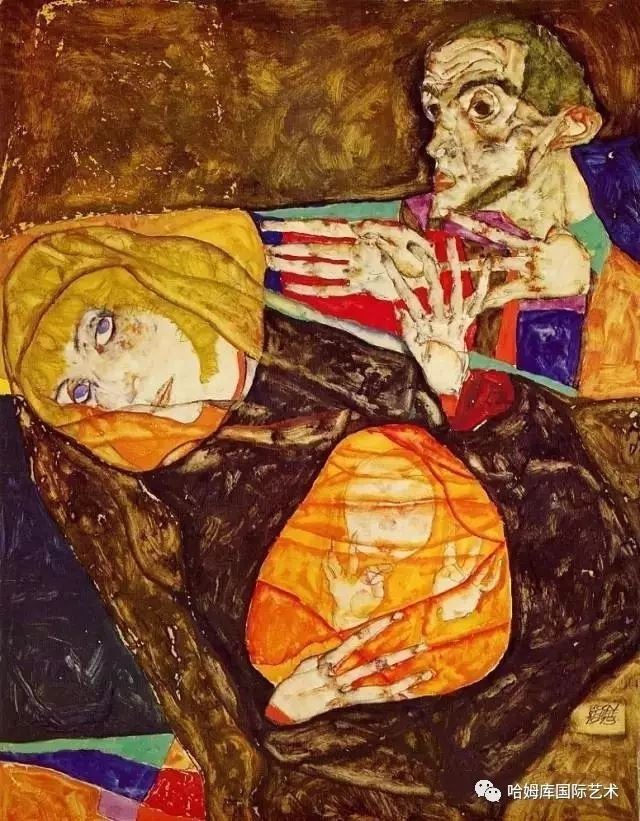 世界艺术绘画大师席勒作品赏析