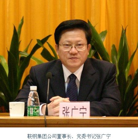 原广州市委书记张广宁接掌鞍钢集团