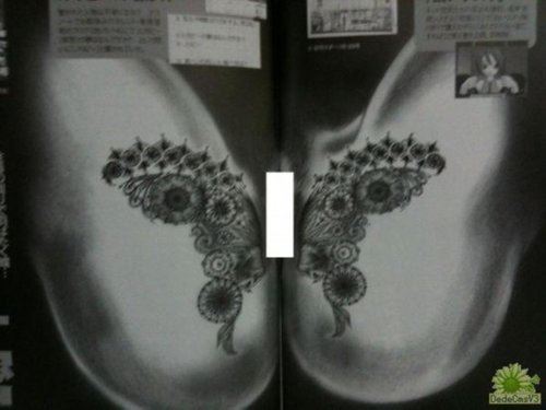 公然暴露私密处纹身的十大女星（图）