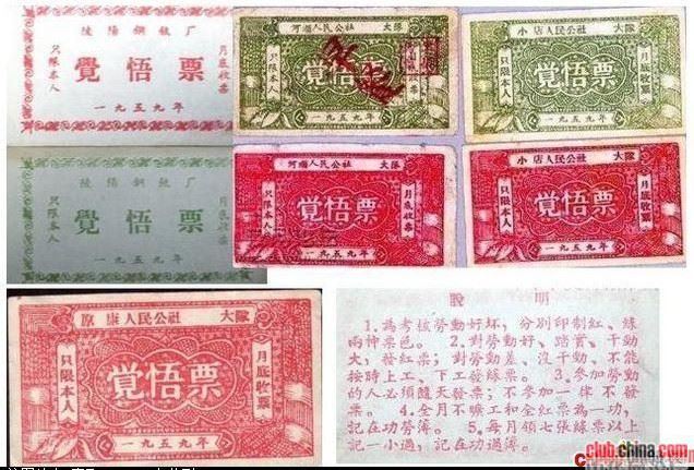 计划经济时期中国各色票证