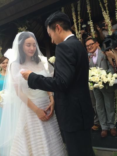 杨幂刘恺威浪漫婚礼现场实拍照曝光（图）