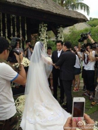 杨幂刘恺威浪漫婚礼现场实拍照曝光（图）