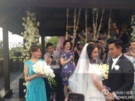 杨幂刘恺威浪漫婚礼现场实拍照曝光（图）