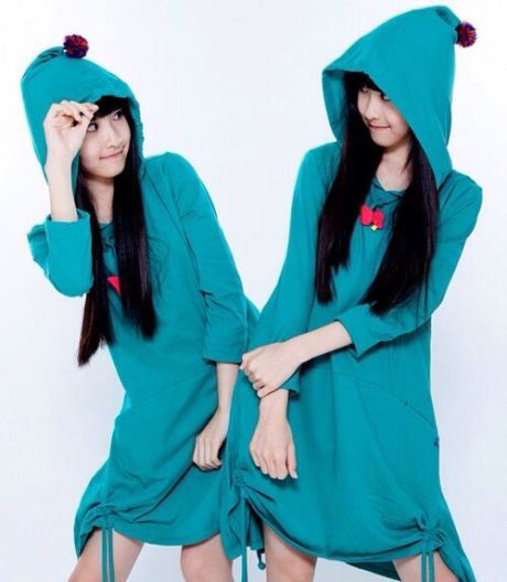 台湾13岁人气双胞胎姐妹海量近照曝光(图)