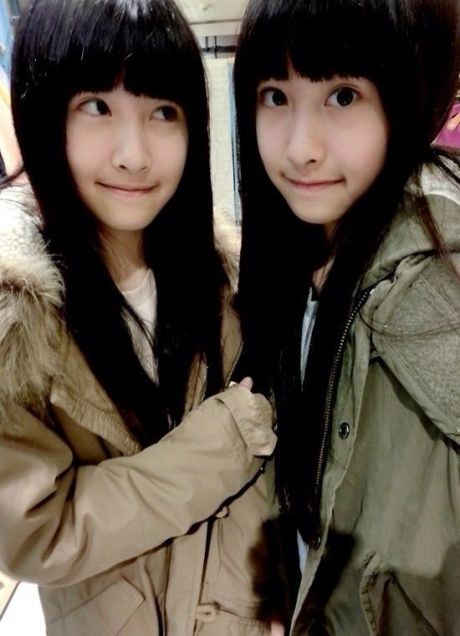 台湾13岁人气双胞胎姐妹海量近照曝光(图)