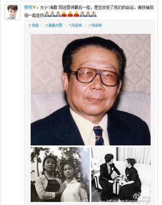 谢铁骊追悼会蔡明为何长跪痛哭（图）