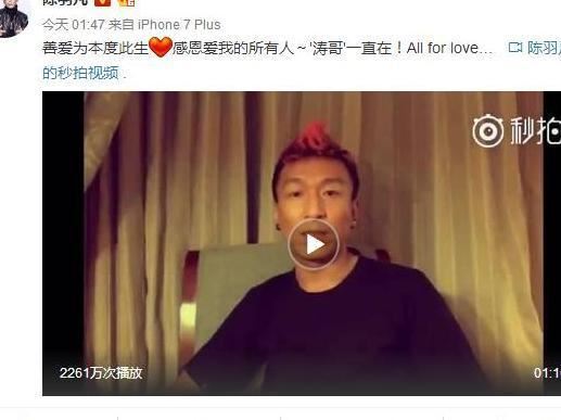 陈羽凡醉酒后吐真言，网友纷纷心疼涛哥