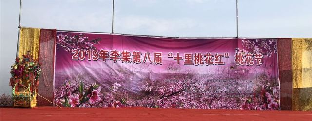 2019年武汉市新洲区李集街第八届桃花节节目主持词