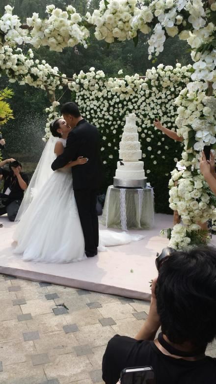 何洁赫子铭浪漫婚礼现场实拍（图）