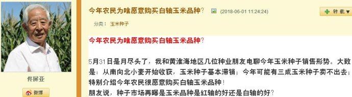 先玉335玉米崩盘被弃种打了谁的脸?