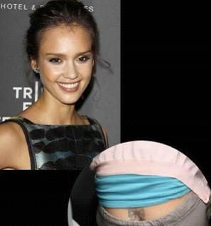 私密处纹身遭曝光的十大女星（图）