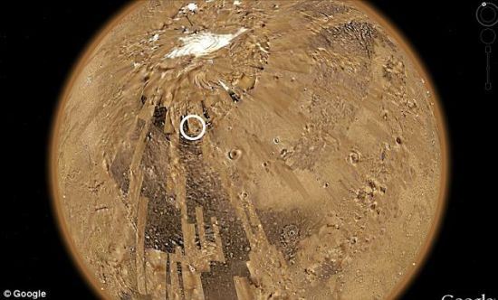 美国男子称借助谷歌地图发现火星表面神秘结构