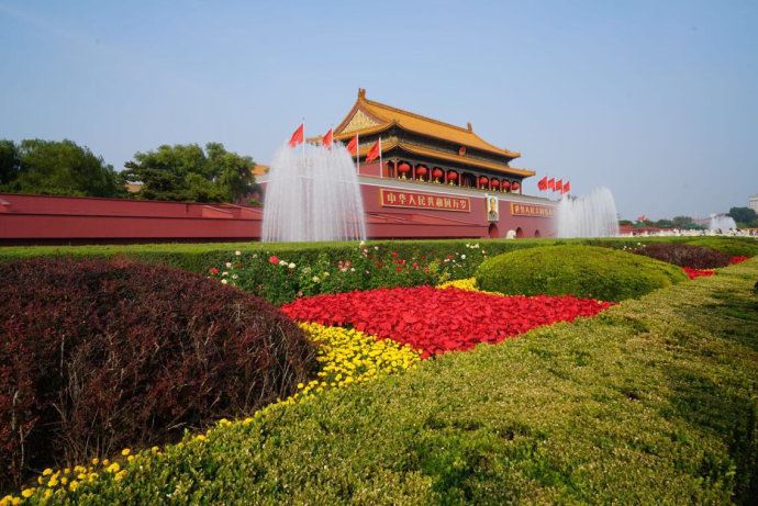 实拍：十一长假期间的天安门广场