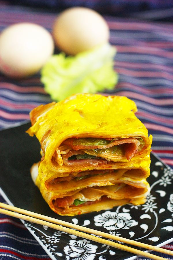 东北街头小吃烤冷面—诱惑的鲜香谗滋味