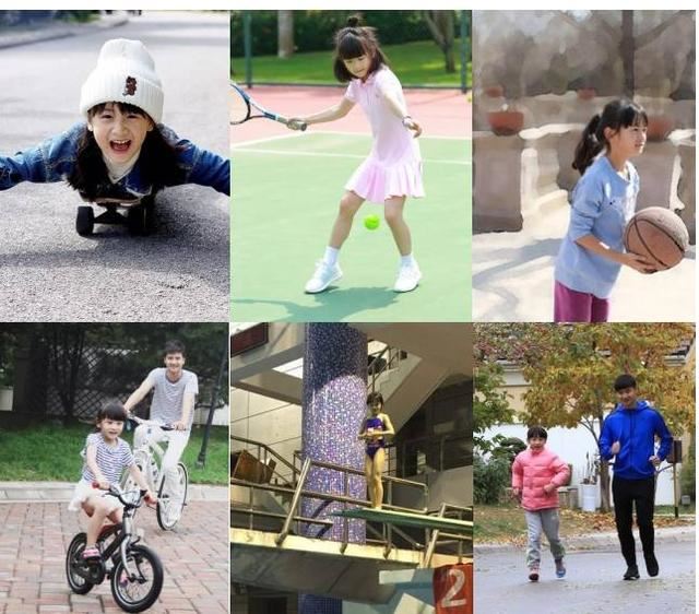 李湘晒王诗龄打高尔夫照片，比田亮女儿森碟运动风采差几条街