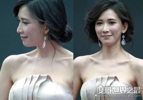 林志玲的裸妆的照片对比,43岁志玲姐姐仍旧少女