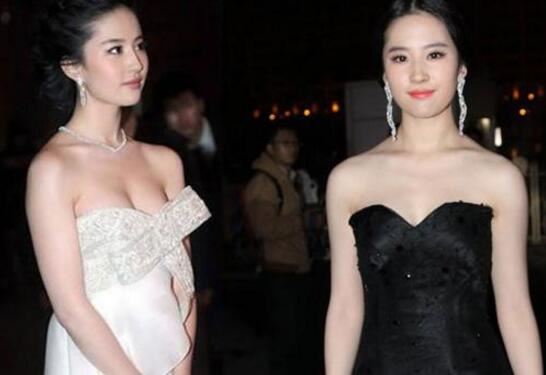 刘亦菲的胸有多大，神仙姐姐B罩胸型完美不油腻