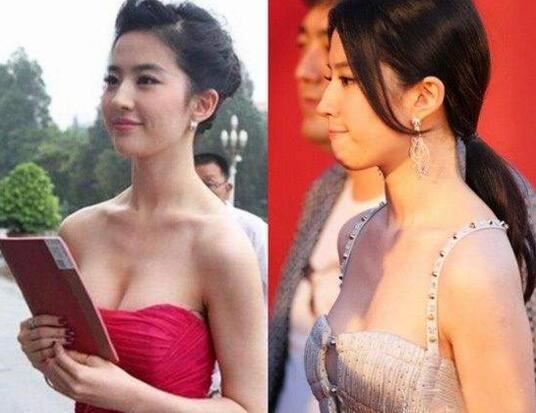 刘亦菲的胸有多大，神仙姐姐B罩胸型完美不油腻